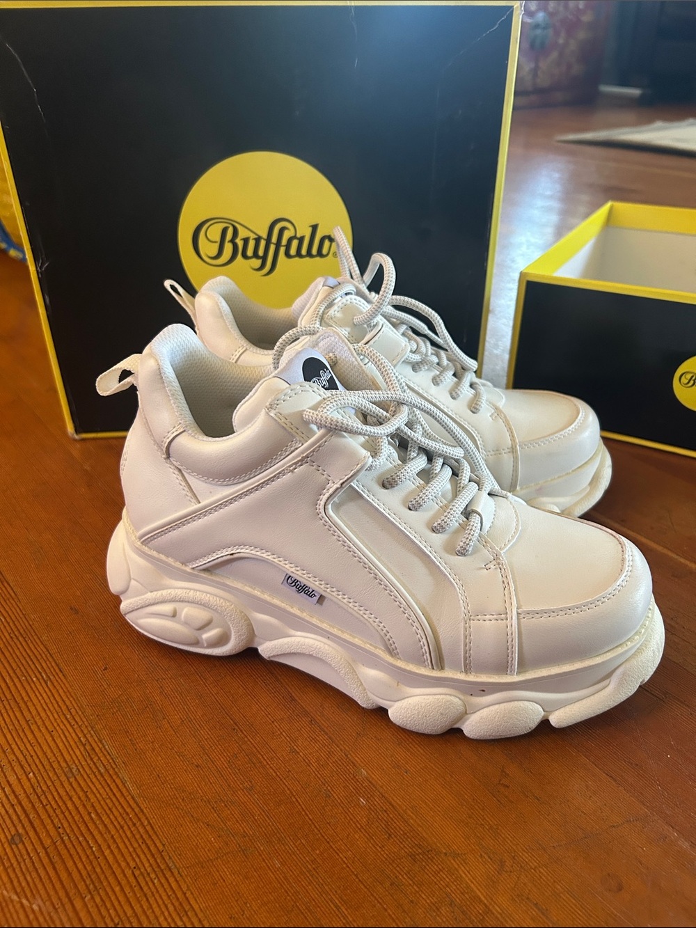 Buffalo David Bitton Corin Platform Sneakers Rave Burning Man UK Euro